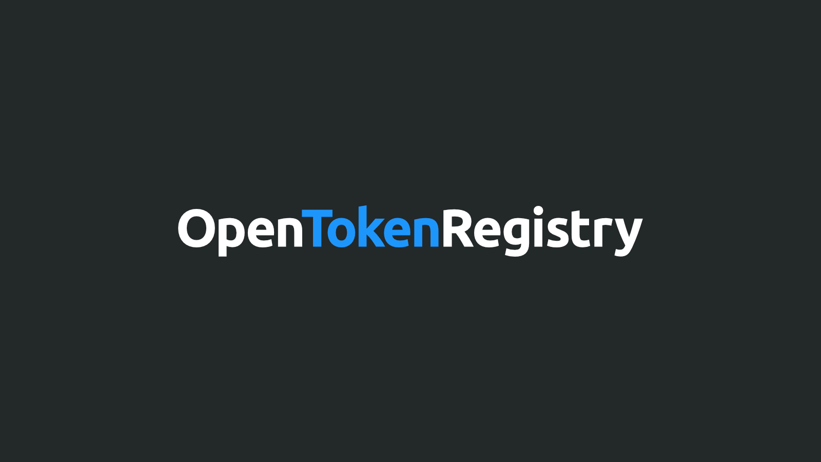Integration For Developers OpenTokenRegistry